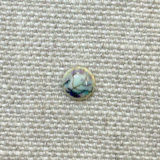 Sterling Opal 8mm Round Cabochon