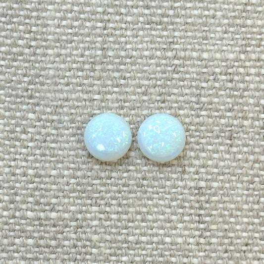 Sterling Opal 8mm Round Cabochon Set