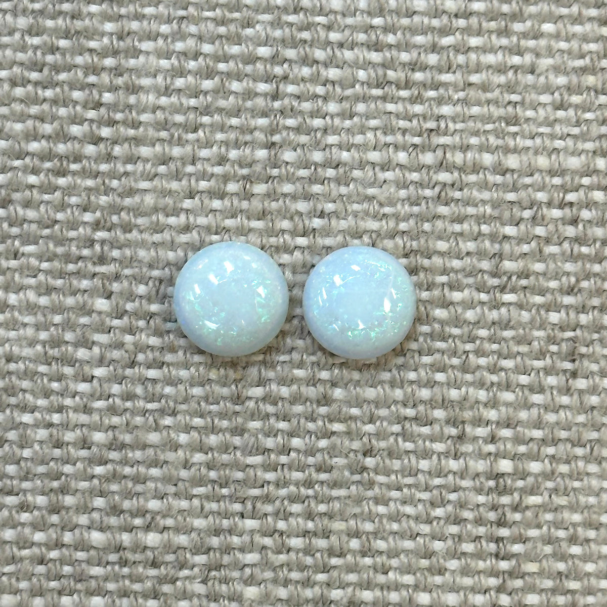 Sterling Opal 8mm Round Cabochon Set