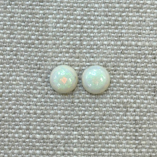 Sterling Opal 8mm Round Cabochon Set