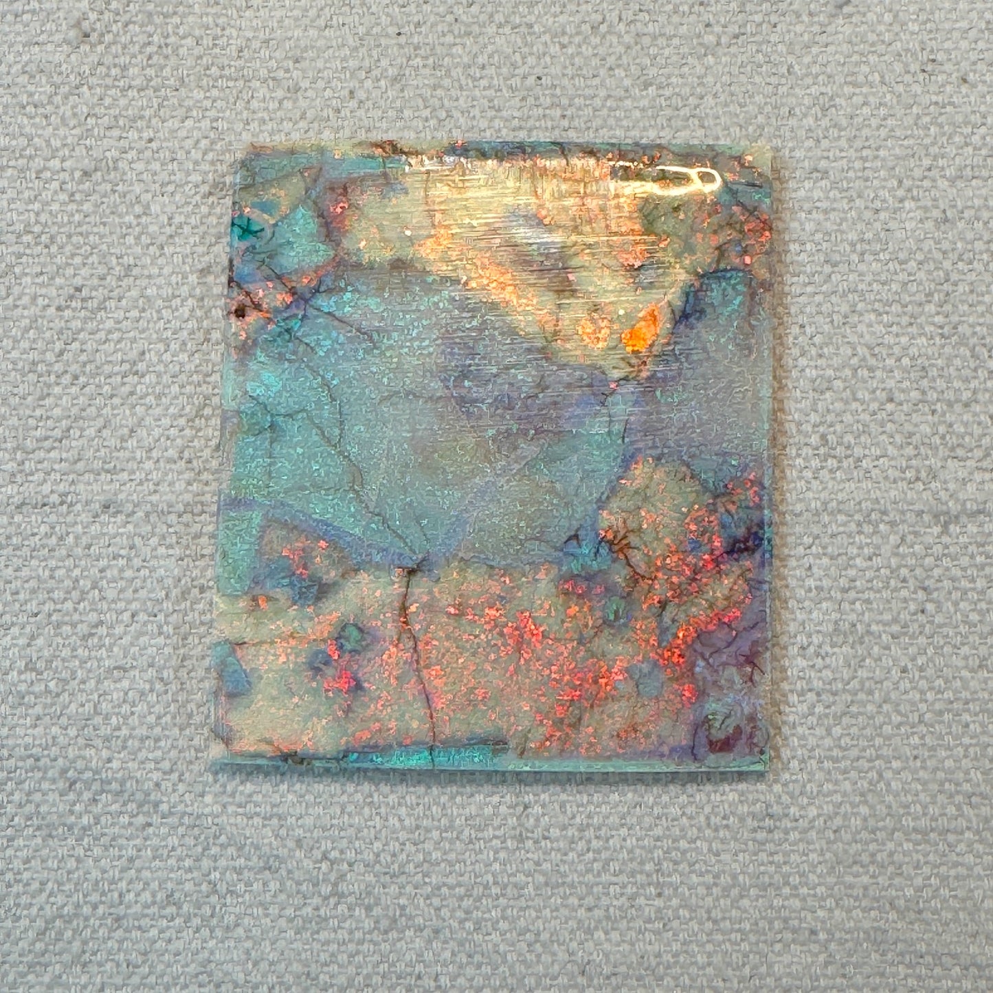 Sterling Opal Unbacked Rough Slab - 8.9 gr