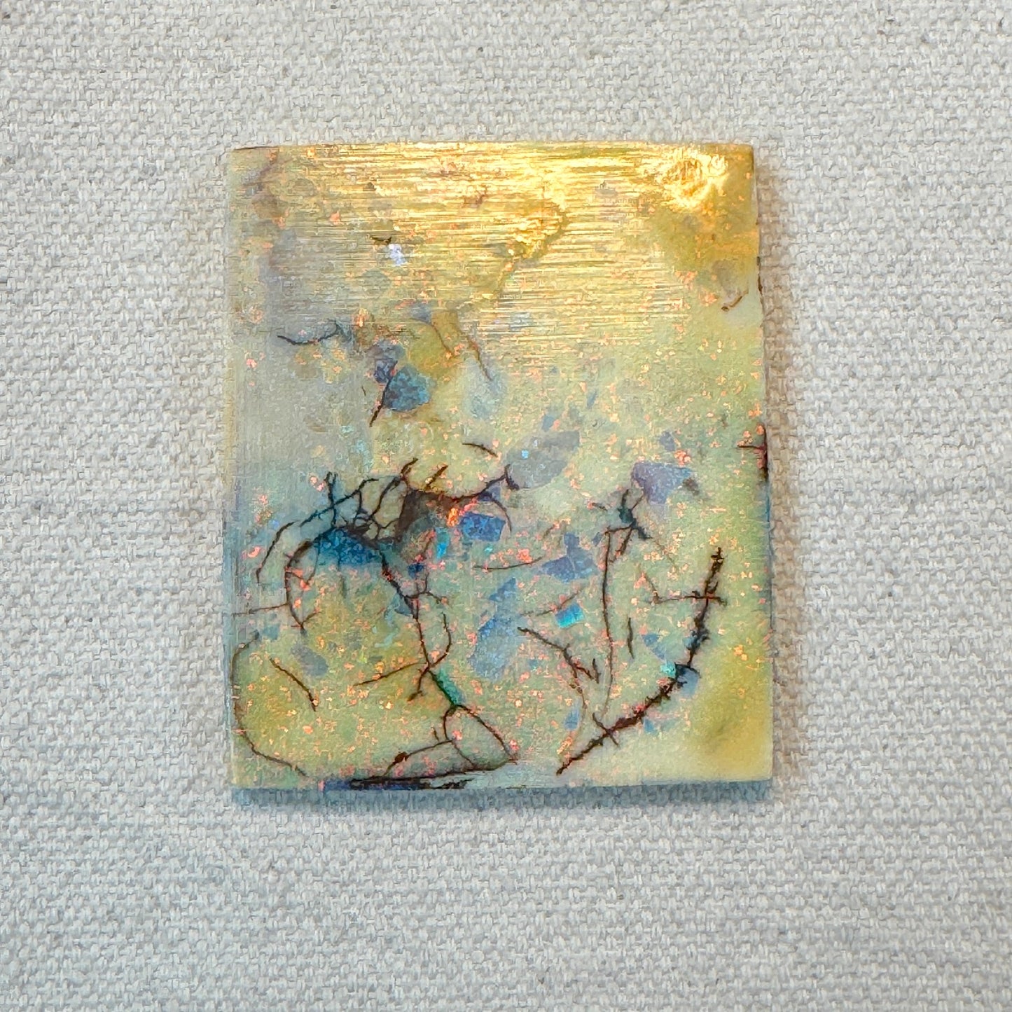 Sterling Opal Unbacked Rough Slab - 10.8 gr