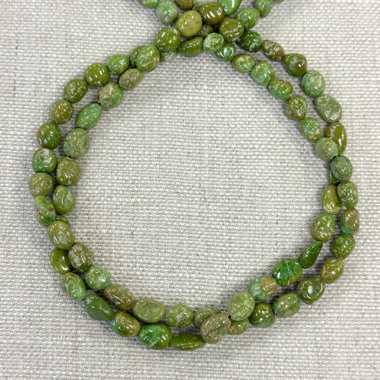 Kingman Emerald Valley 7.2-7.8mm Freeform Nugget Strands  -- 16"