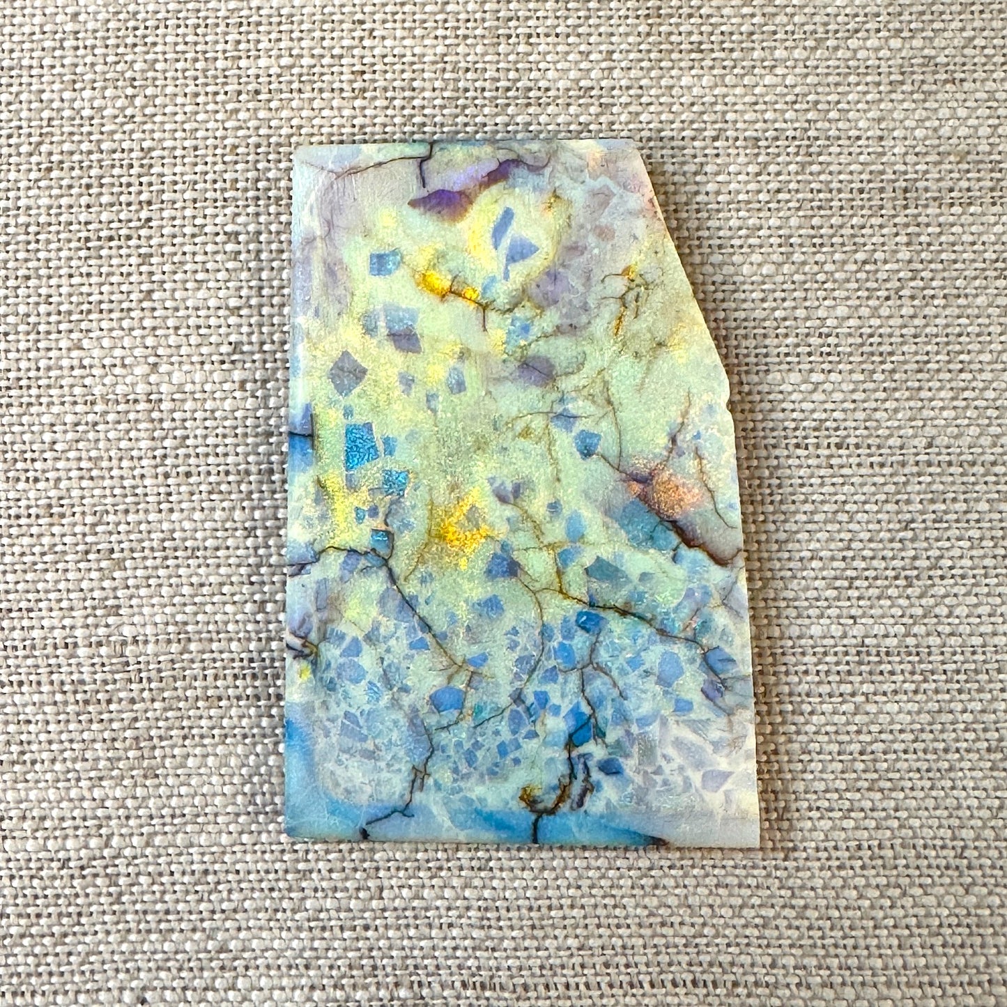Sterling Opal Unbacked Rough Slab - 8 gr
