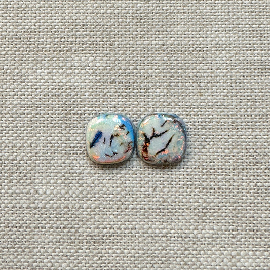 Sterling Opal 10mm Cushion Cut Square Cabochon Set