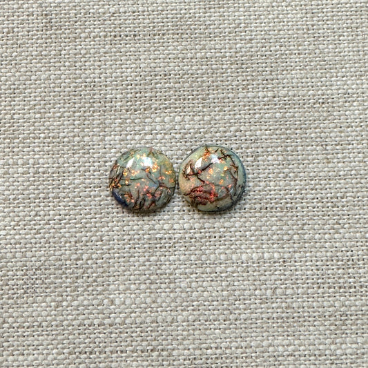 Sterling Opal 10mm Round Cabochon Set