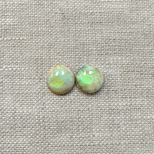 Sterling Opal 10mm Round Cabochon Set