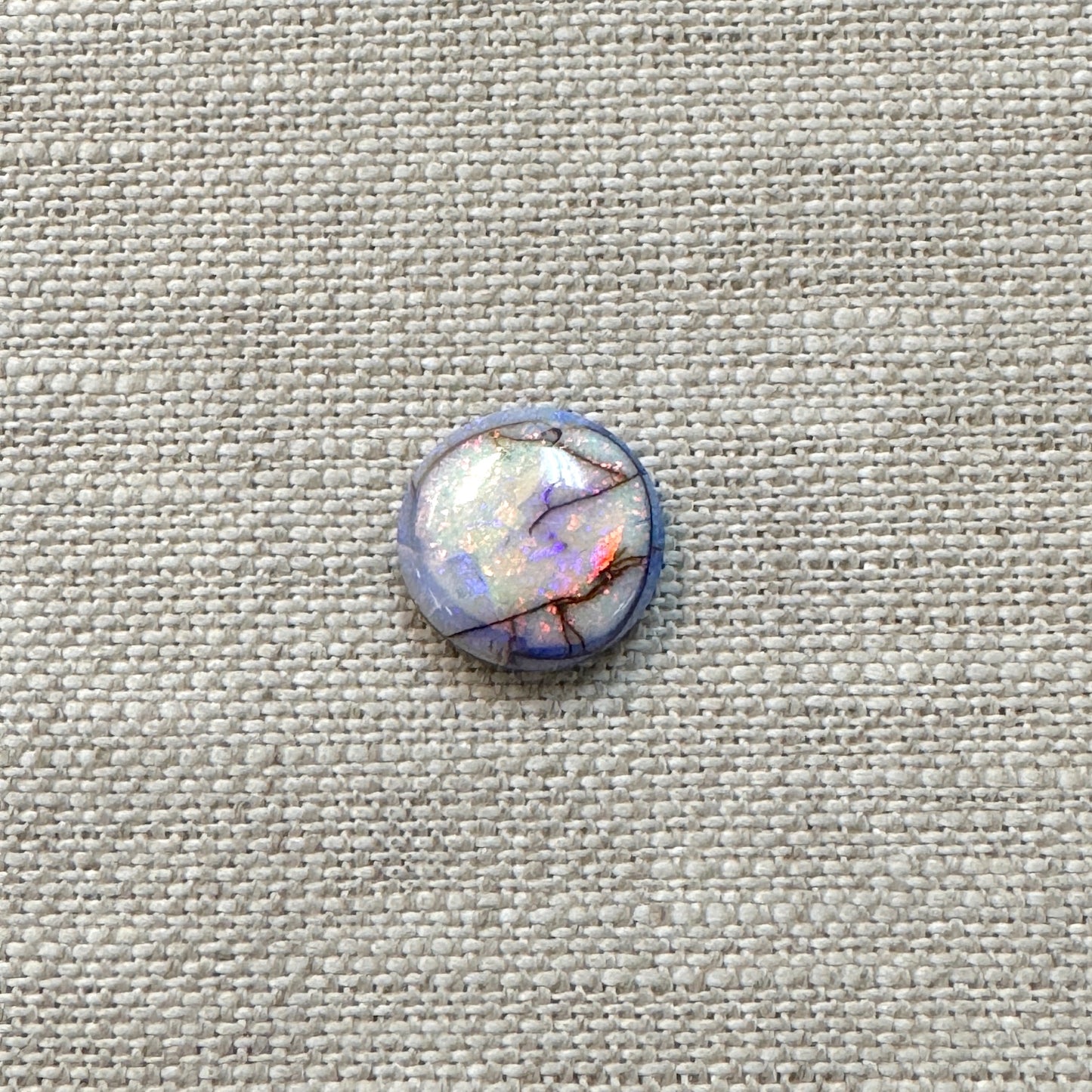Sterling Opal 12mm Round Cabochon