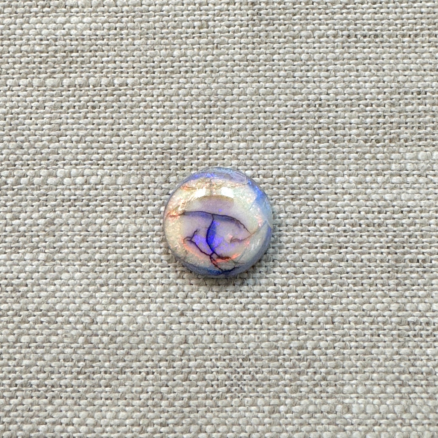 Sterling Opal 12mm Round Cabochon