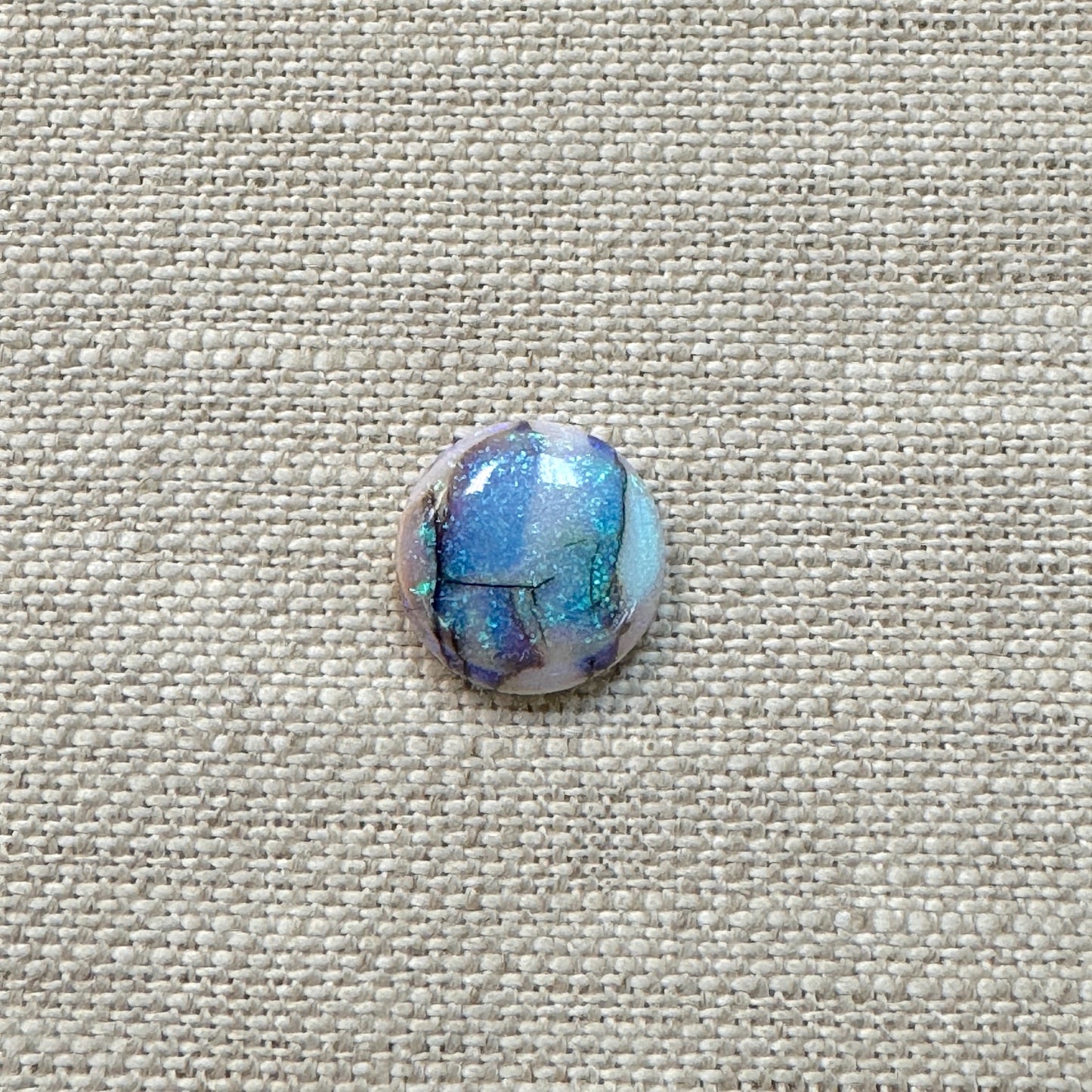Sterling Opal 12mm Round Cabochon