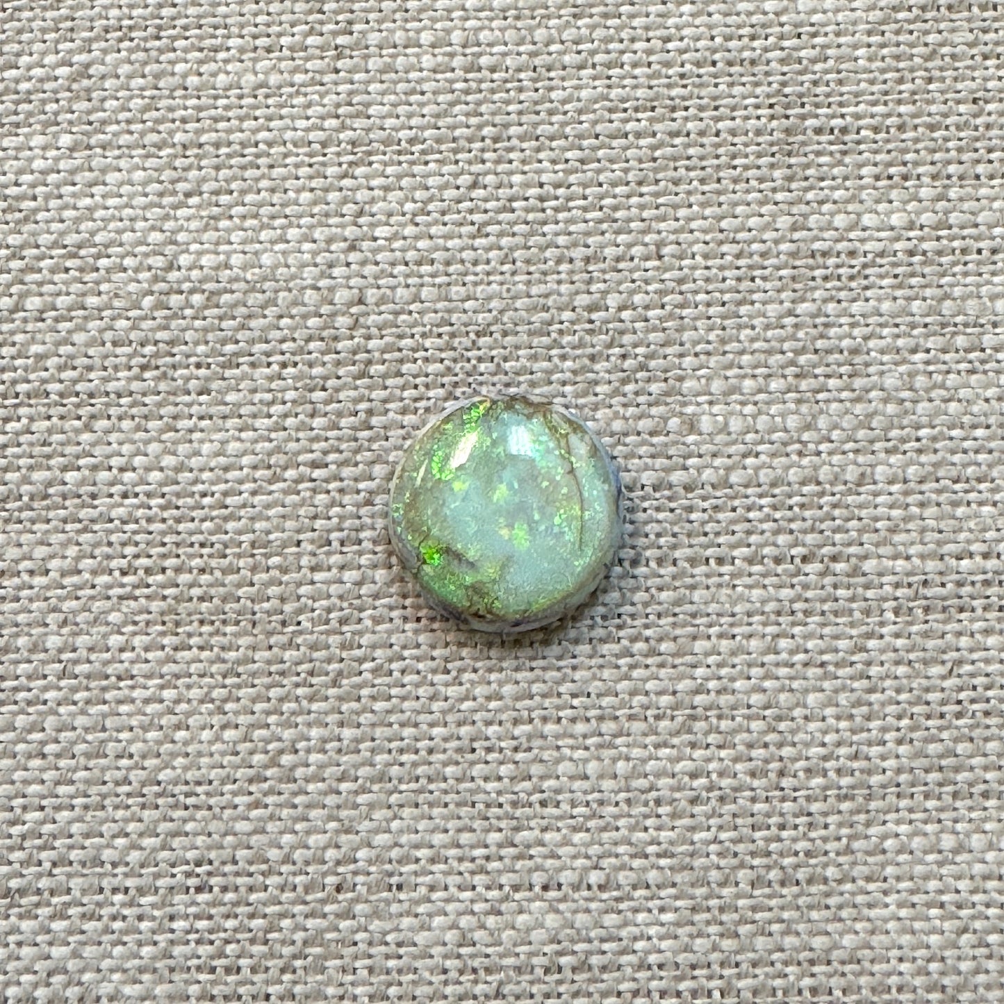 Sterling Opal 12mm Round Cabochon