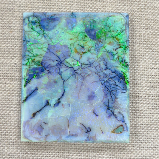 Sterling Opal Unbacked Rough Slab - 12.4 grams