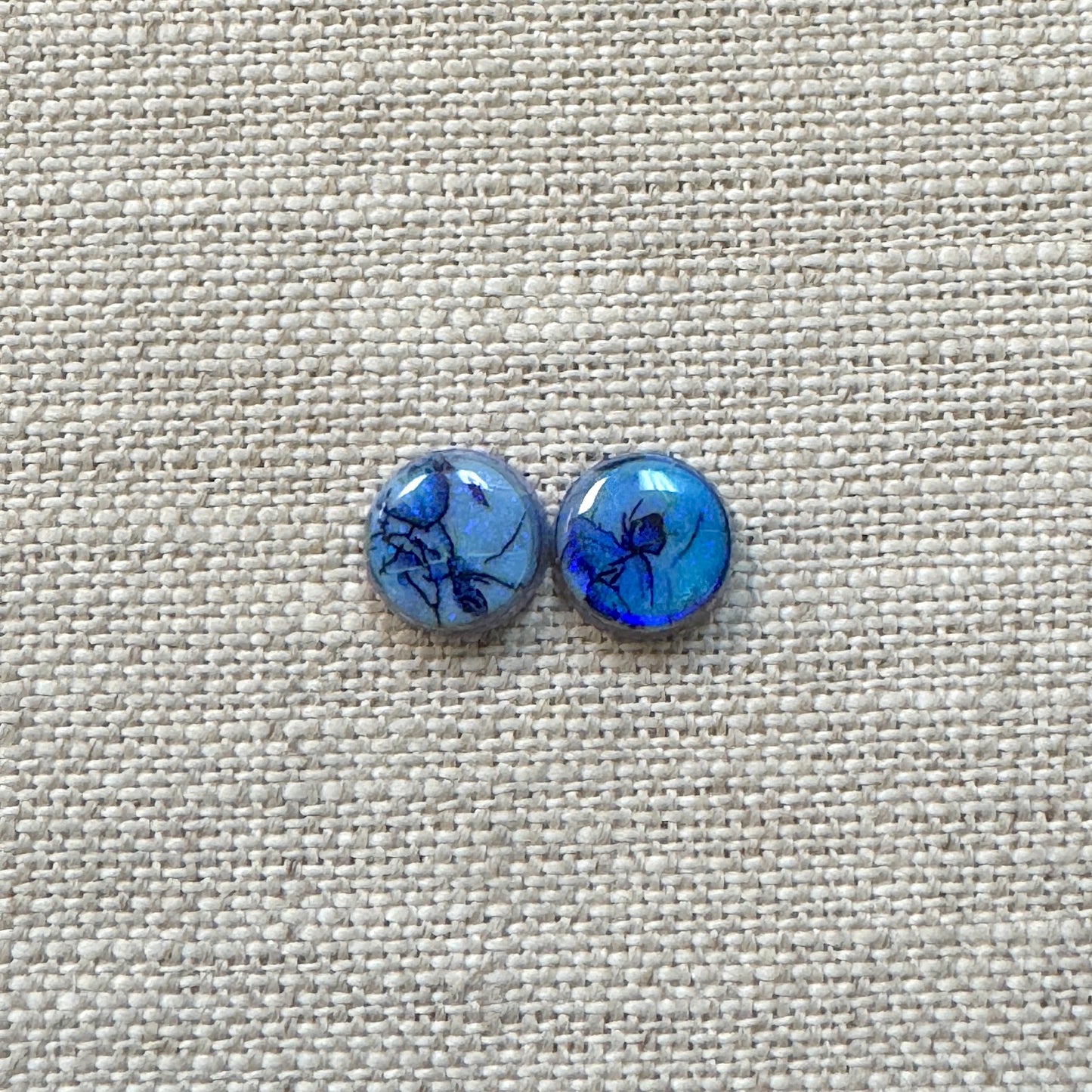 Sterling Opal 8mm Round Cabochon Set