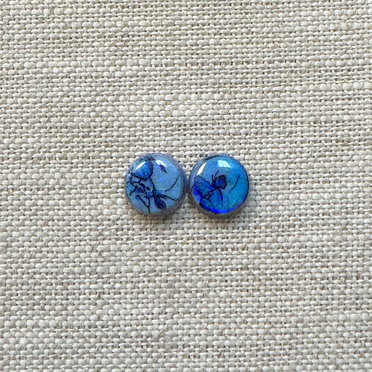 Sterling Opal 8mm Round Cabochon Set