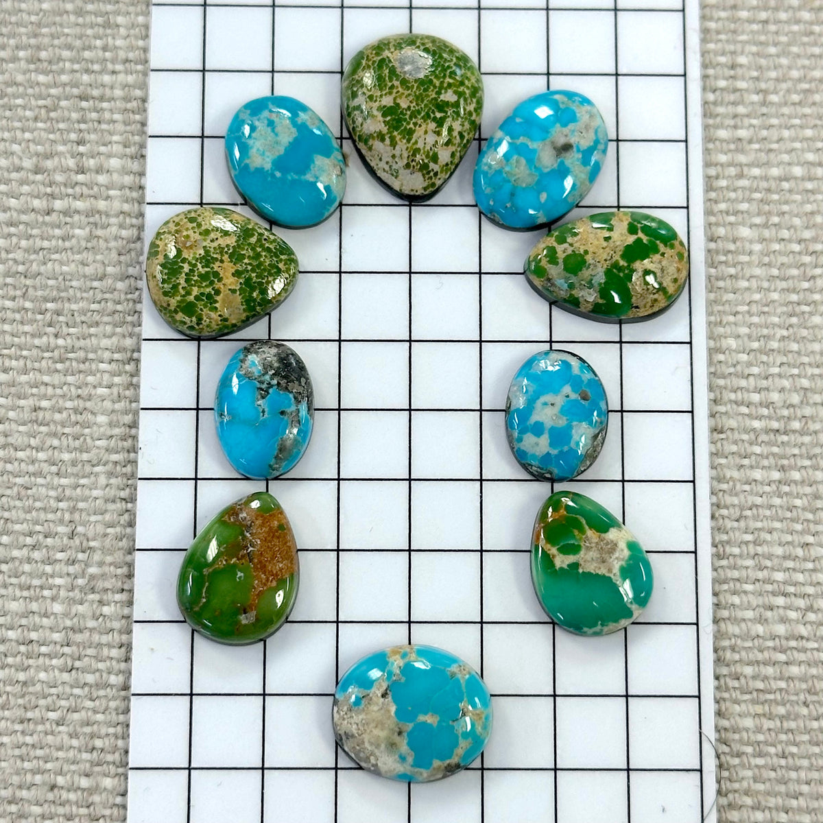 Mixed Sonoran Cabochon Buckle Set