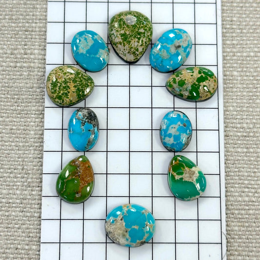 Mixed Sonoran Cabochon Buckle Set