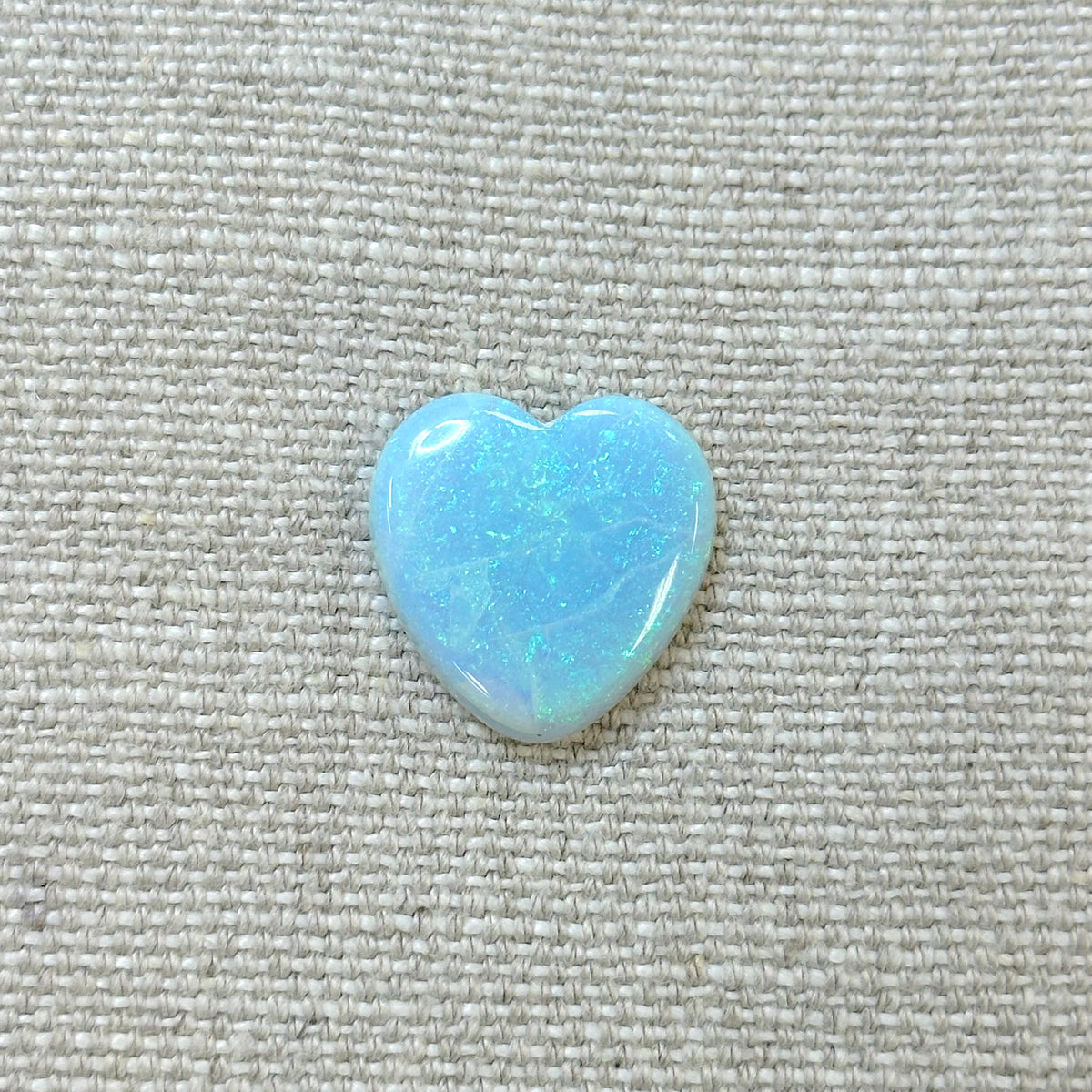 Sterling Opal 20mm Heart Cabochon