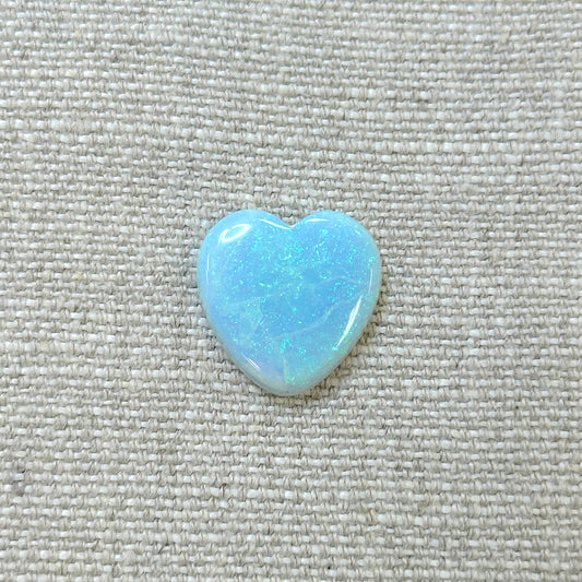 Sterling Opal 20mm Heart Cabochon