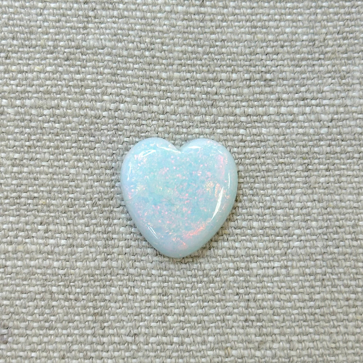 Sterling Opal 20mm Heart Cabochon