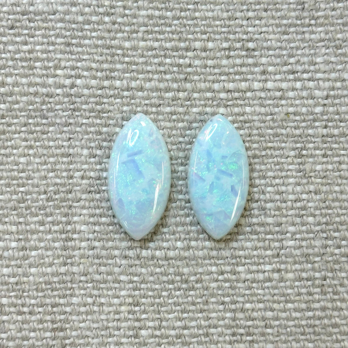 Sterling Opal 9x18mm Marquise Cabochon Set