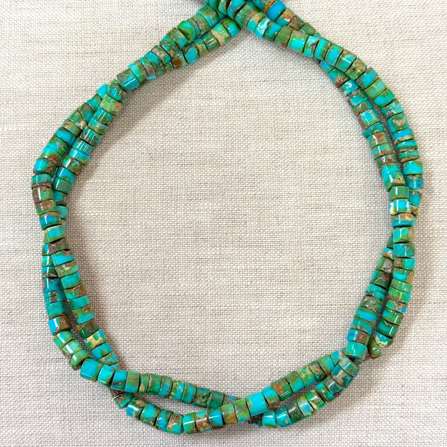 Sonoran Mountain 6.5 - 6.7mm Heishi Strands --18"