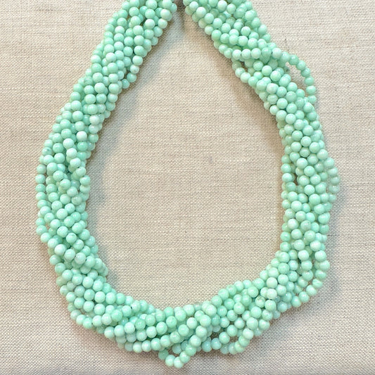 Paloma 4.5 mm Calibrated Round Beads -- 18" strand