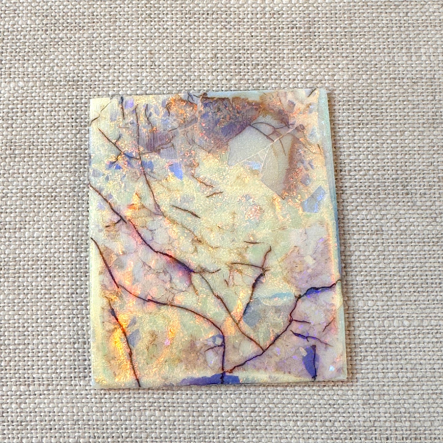 Sterling Opal Unbacked Rough Slab - 8.1 gr