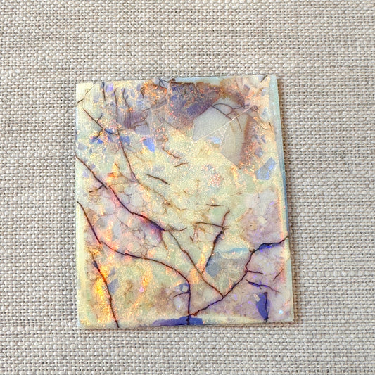 Sterling Opal Unbacked Rough Slab - 8.1 gr