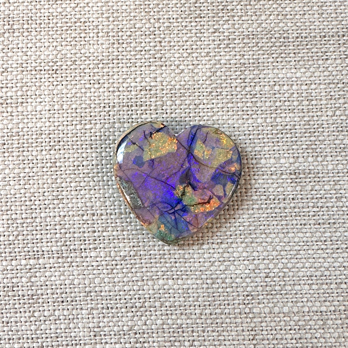 Sterling Opal 20mm Heart Cabochon