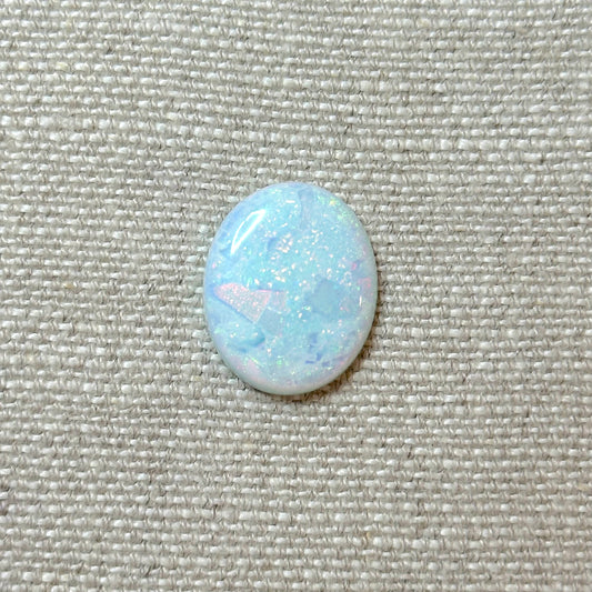 Sterling Opal 18x22mm Oval Cabochon