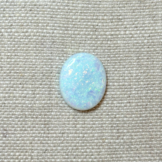 Sterling Opal 18x22mm Oval Cabochon