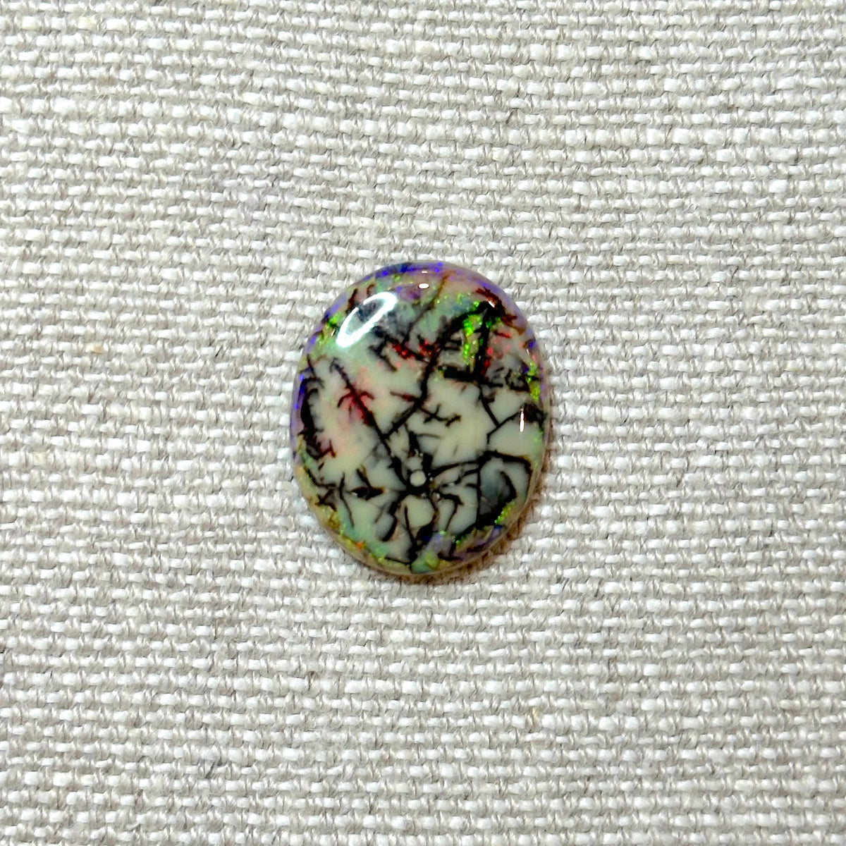 Sterling Opal 18x22mm Oval Cabochon