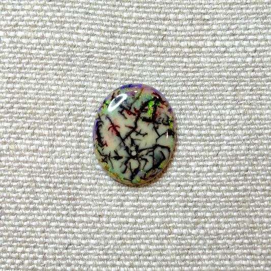 Sterling Opal 18x22mm Oval Cabochon