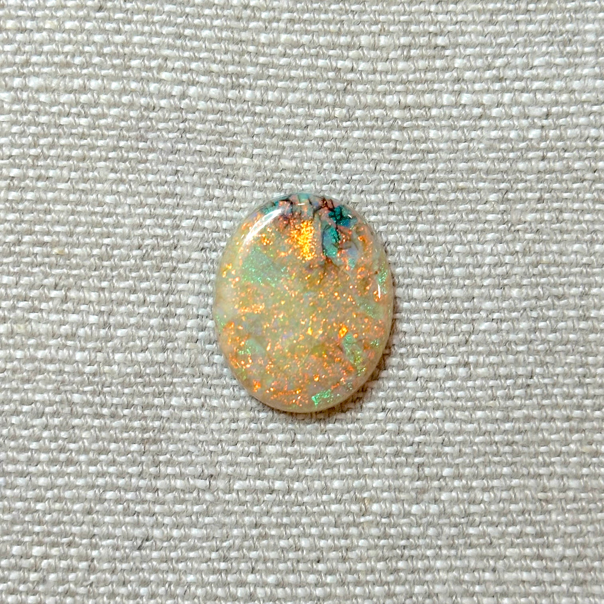 Sterling Opal 18x22mm Oval Cabochon