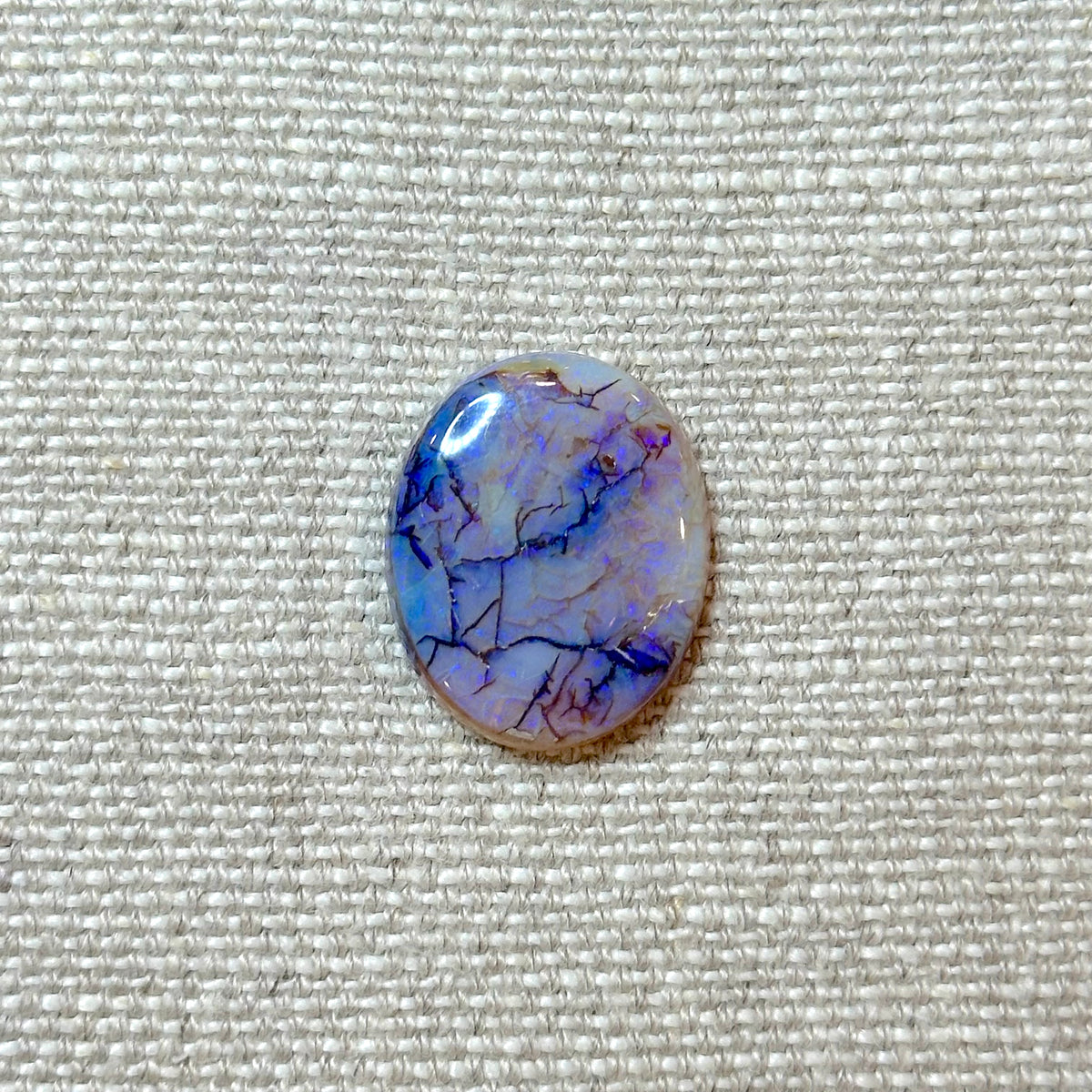 Sterling Opal 18x22mm Oval Cabochon