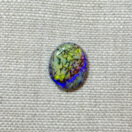Sterling Opal 18x22mm Oval Cabochon
