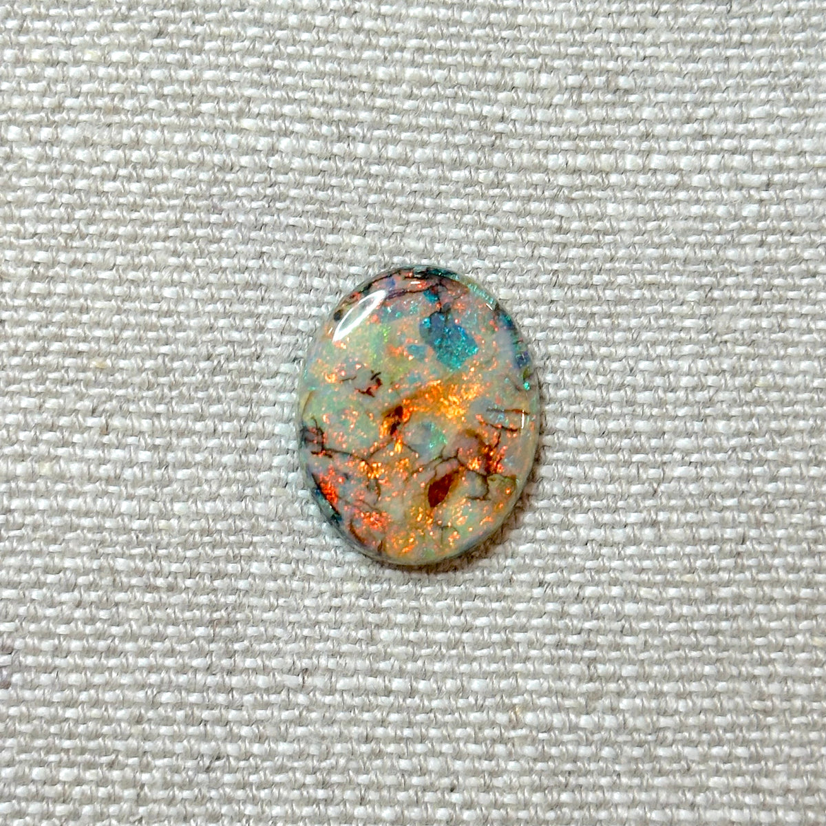 Sterling Opal 18x22mm Oval Cabochon