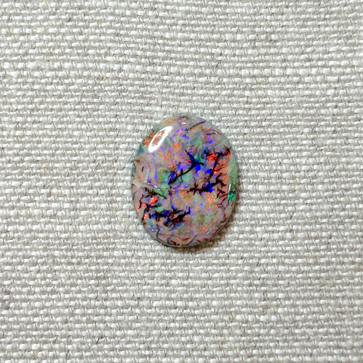 Sterling Opal 18x22mm Oval Cabochon