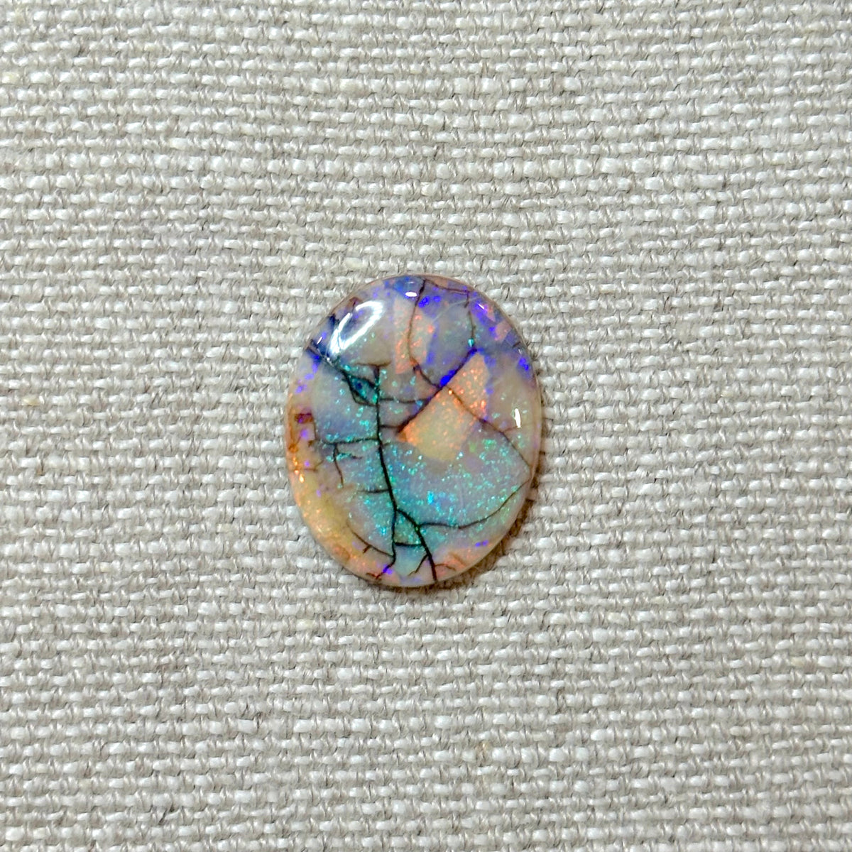 Sterling Opal 18x22mm Oval Cabochon