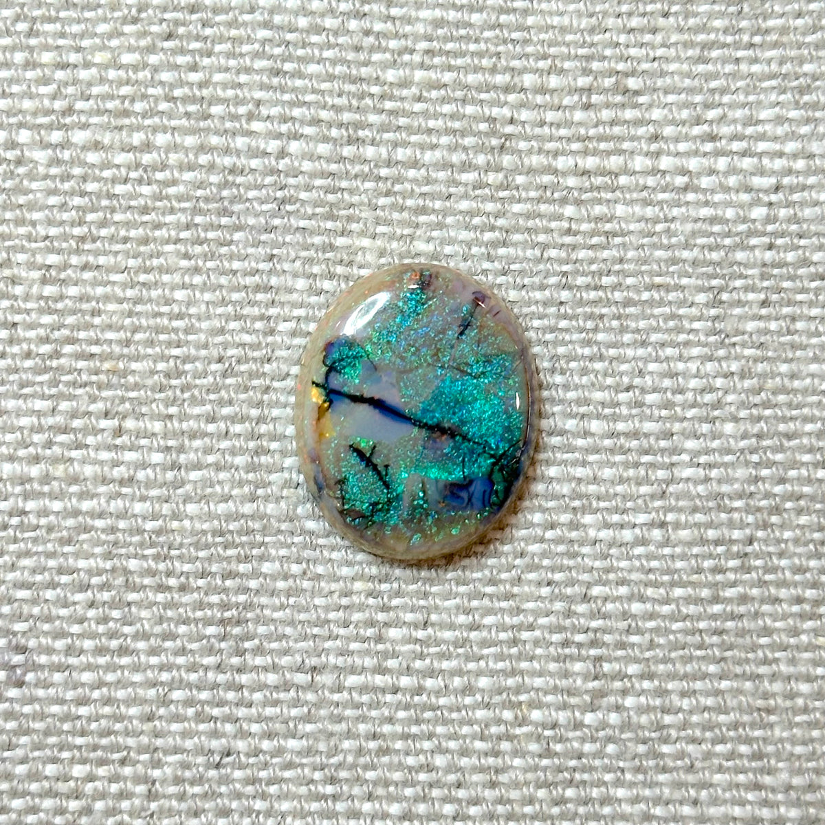 Sterling Opal 18x22mm Oval Cabochon