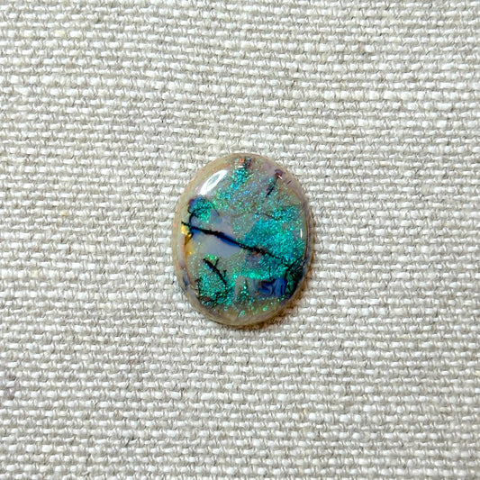 Sterling Opal 18x22mm Oval Cabochon