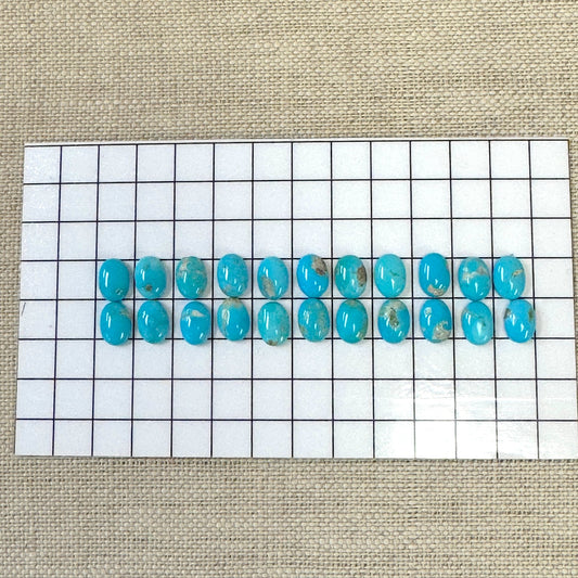 Blue Ridge 5x7mm Oval Calibrated Cabochon Set -- 22pc