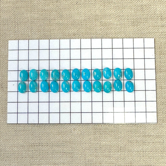 Blue Ridge 5x7mm Oval Calibrated Cabochon Set -- 22pc