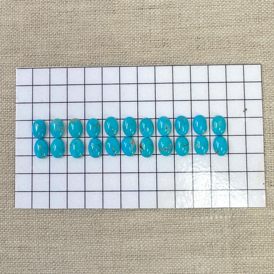 Blue Ridge 5x7mm Oval Calibrated Cabochon Set -- 22pc