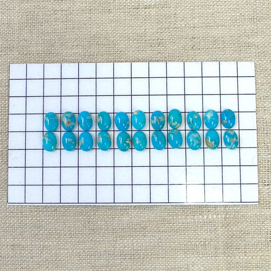 Blue Ridge 5x7mm Oval Calibrated Cabochon Set -- 22pc