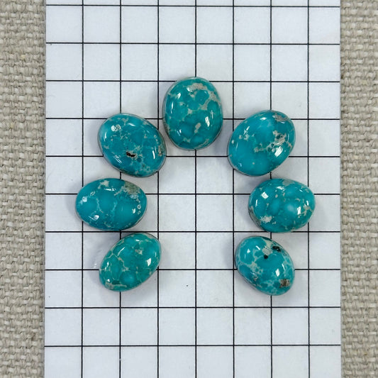White Water Turquoise Cabochon Set