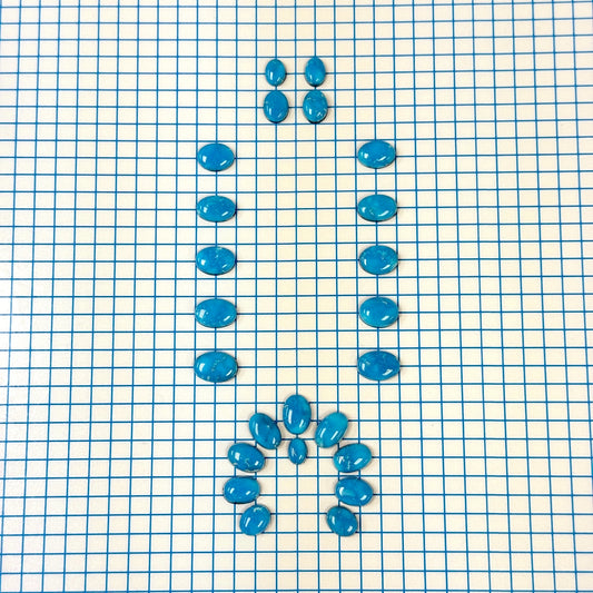 Kingman Ithaca Turquoise Cabochon Set