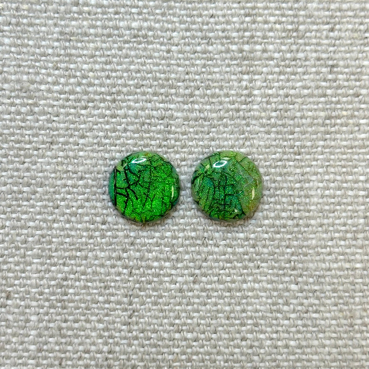 Sterling Opal 12mm Round Cabochon Set