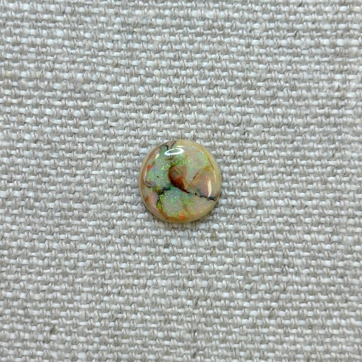 Sterling Opal 12mm Round Cabochon