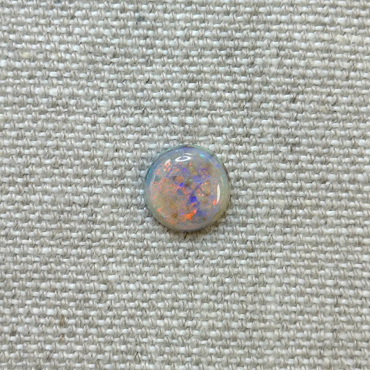 Sterling Opal 12mm Round Cabochon